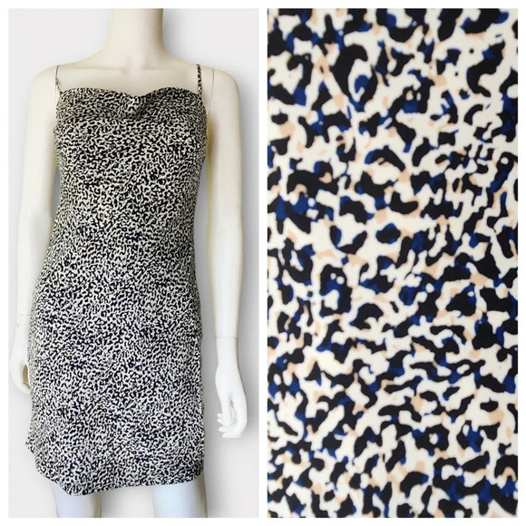 Express Dresses & Skirts - Express Slip Dress Size XS Mini Animal Print 90s Y2K